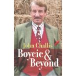 John Challis signed hardback book titled Boycie and Beyond signature on the inside title page