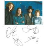 Kasabian signed white card with colour photo. Good Condition. All autographed items are genuine hand