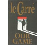 John Le Carre signed Hardback Book titled Our Game signature on bookplate fixed on inside title