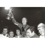 Football Ron Harris signed 12x8 colour photo pictured with the FA Cup while captain of Chelsea. Good