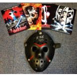 Kane Hodder Friday 13th hand-signed Jason Voorhees mask. Hand-Signed by Kane Hodder, who played