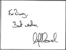 Alfred Enoch signed 6x4 white card dedicated. Alfred Lewis Enoch (born 2 December 1988) is an
