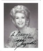 Debbie Reynolds signed 5x4 black and white photo dedicated. Mary Frances "Debbie" Reynolds (April 1,