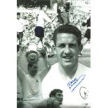 DAVE MACKAY 1960s, football autographed 12 x 8 montage photo, superb images depicting the