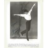 John Curry Ice skater signed 10 x 8 inch b/w photo on the ice. Good Condition. All autographed items