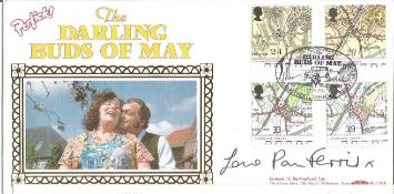 Pam Ferris signed Darling Buds of May Benham Gold Silk cover. Good Condition. All autographed