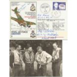 WW2 Luftwaffe aces Hans Rossbach multiple signed cover 49 SC 24 BLENHEIM signed by Seeger,