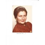 Simone Veil politician signed 7 x 5 inch colour portrait photo. Good Condition. All autographed