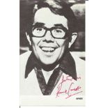 Ronnie Corbett signed 6 x 4 inch b/w photo. Good Condition. All autographed items are genuine hand