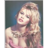 Brigette Bardot sexy signed 10 x 8 inch colour photo. Good Condition. All autographed items are