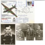 WW2 Luftwaffe aces Hans Rossbach multiple signed cover 48 SC 26 WELLINGTON signed by Putzkuhl,