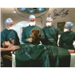 James Bolam and Christopher Strauli Only When I Laugh double Signed 10x8 colour photo, funny scene