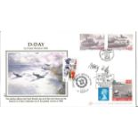 WW2 resistance heroine Nancy Wake signed 2004 Internetstamps D-Day FDC. Good Condition. All