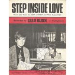 Paul McCartney dedicated to Michael, George Martin and Cilla Black signed Step Inside Love Words and