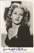 Anne Crawford signed 6 x 4 inch b/w photo. Good Condition. All autographed items are genuine hand