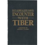 Buzz Aldrin Apollo XI moonwalker signed Encounter with Tiber special deluxe leather bound edition