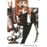 Tony Curtis signed 6 x 4 inch colour portrait photo. Good Condition. All autographed items are