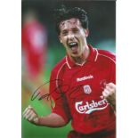 Football Robbie Fowler Liverpool signed 12 x 8 inch colour photo. Good Condition. All autographed