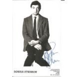 Rowan Atkinson as Mr Bean signed 6 x 4 inch b/w photo rare. Good Condition. All autographed items