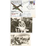 WW2 Luftwaffe aces Hans Rossbach multiple signed cover 58 SC 26 WELLINGTON signed by Herrmann,