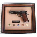 John Wayne Commemorative REPLICA Armed Forces M1911.45 Automatic. An exact replica of the M1911A