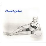 Carroll Baker signed 10 x 8 inch b/w photo sexy underwear. Good Condition. All autographed items are