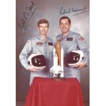Astronauts Nigel Wood and Richard Farrimond signed 7 x 5 inch colour. Farrimond and Wood in 1984