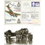 WW2 Luftwaffe aces Hans Rossbach multiple signed cover 67 SC 24 BLENHEIM signed by Zindel, v.