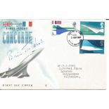 Concorde Brian Trubshaw signed 1969 Concorde FDC with neat, typed address. Good Condition. All