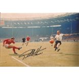 Football Geoff Hurst signed 10 x 8 inch colour photo. Good Condition. All autographed items are