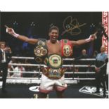 Boxing Anthony Joshua signed 10 x 8 inch colour photo. Good Condition. All autographed items are