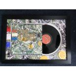 Stone Roses framed Signed record display, full band signed LP cover with vinyl record professionally