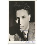 Frankie Howerd signed 6 x 4 inch b/w photo to Dors. Good Condition. All autographed items are
