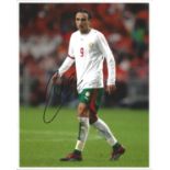 Football Dimitar Berbatov 10x8 signed colour photo pictured in action for Bulgaria. Good