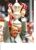 Football Alan Curbishley 10x8 Signed Colour Photo Pictured With The Championship Playoff Final