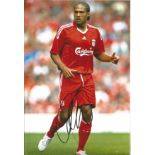 Football Glen Johnson 12x8 signed colour photo pictured in action for Liverpool. Good Condition. All