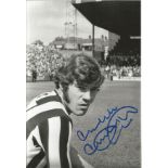 Football Malcom MacDonald 12x8 signed black and white photo pictured while with Newcastle United.
