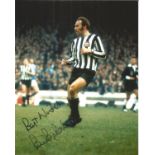 Football Bryan Pop Robson 10x8 signed colour photo pictured in action for Newcastle United. Good