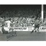 Football Stuart Pearson 12x8 signed black and white photo pictured in action for West Ham United.