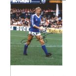 Football Frank Worthington 10x8 Signed Colour Photo Pictured In Action For Birmingham City. Good