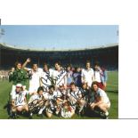 Football West Ham 1980 FA Cup 10x8 Colour Photo Signed By 9 Of The Hammers Winning Side Includes