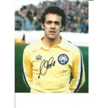 Football Alan Curtis 10x8 Signed Colour Photo Pictured In Leeds United Kit. Good Condition. All