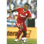 Football Glen Johnson 12x8 signed colour photo pictured in action for Liverpool. Good Condition. All