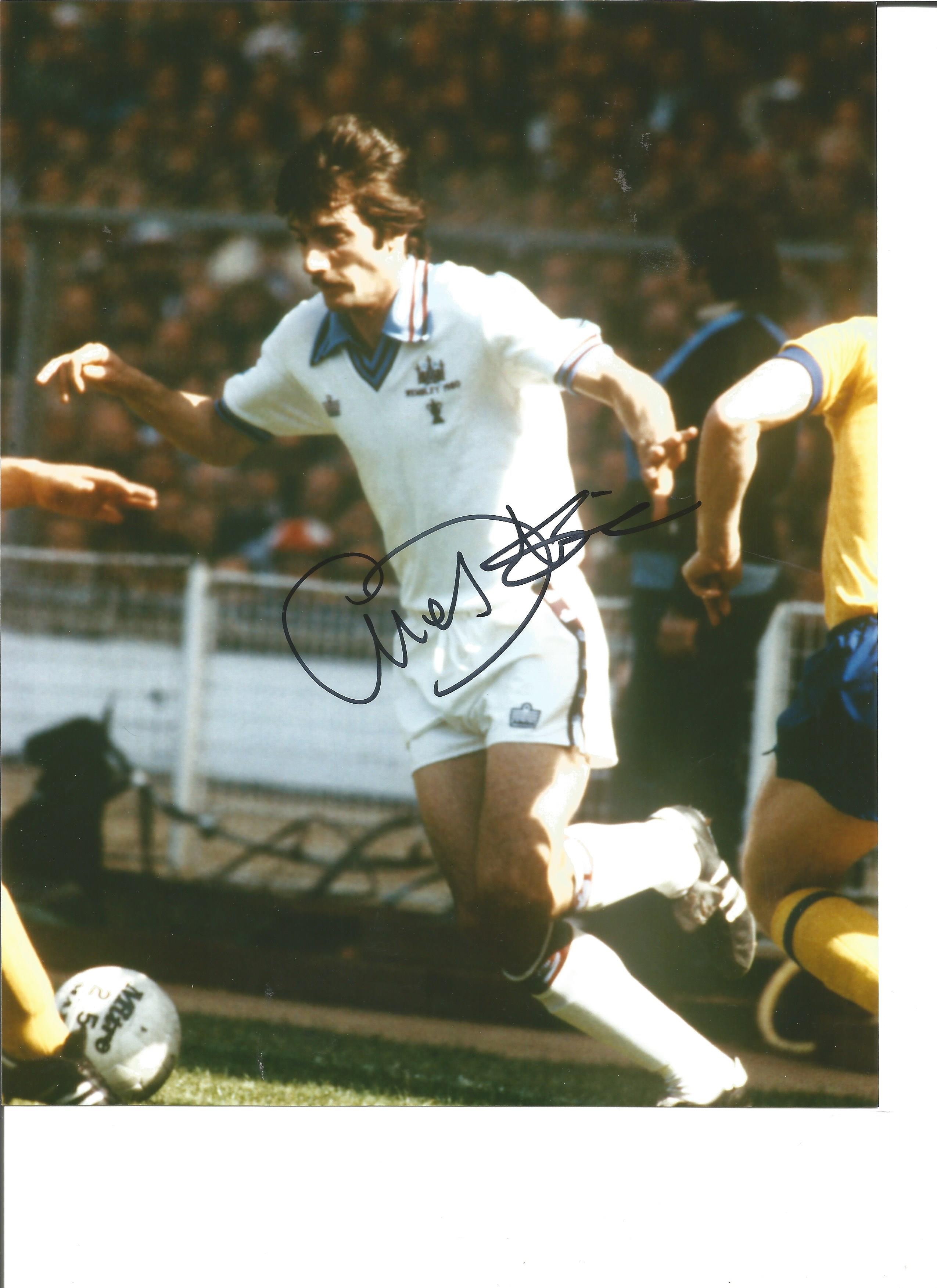 Football Alan Devonshire 10x8 Signed Colour Photo Pictured In Action For West Ham Against Arsenal In
