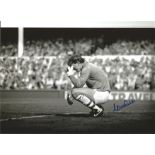 Football Neville Southall 12x8 Signed B/W Photo Pictured While Playing For Everton. Good