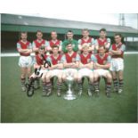 Football John Connelly 10x8 signed Burnley FC League Champions team photo. Good Condition. All