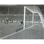 Football Jim Montgomery 10x8 signed black and white photo pictured in action for Sunderland in the