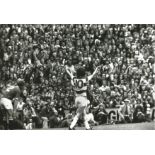 Football Stan Bowles 10x8 signed black and white photo pictured while playing for Queens Park