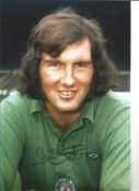 Football Joe Corrigan 12x8 Signed Colour Photo Pictured During His Playing Days With Manchester