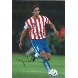 Football Roque Santa Cruz 12x8 signed colour photo pictured in action for Paraguay. Good